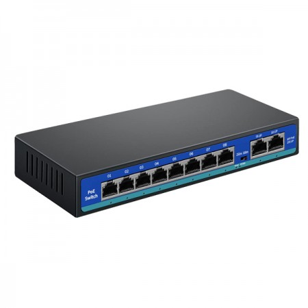 8Port POE Switch with gigabit uplink port