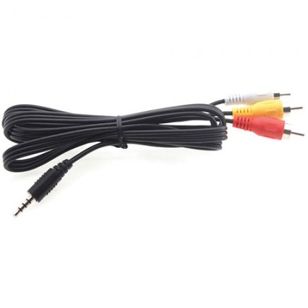 RCA-3.5 Male to RCA-Male x3 6-ft