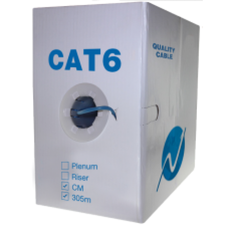 CAT6 cable 1000ft Copper UTP White