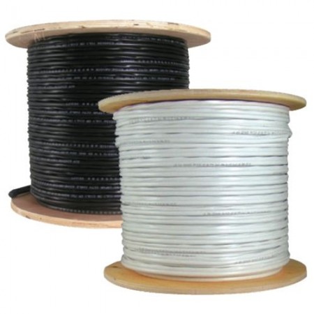 Bulk-Cable 500' SIAMESE Copper Coated White. 