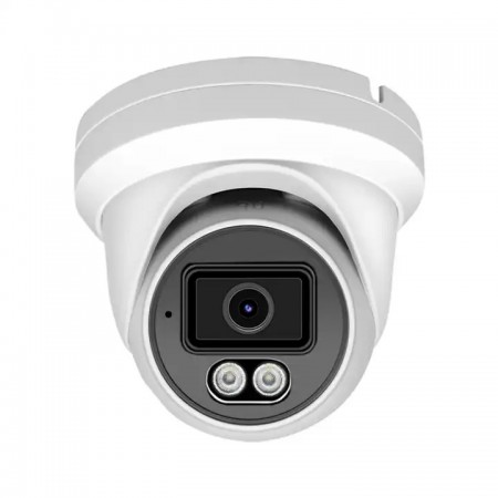 HD-IP 8MP 2.8mm Fixed Lens Smart IR Turret Camera W/ Mic (54s25)
