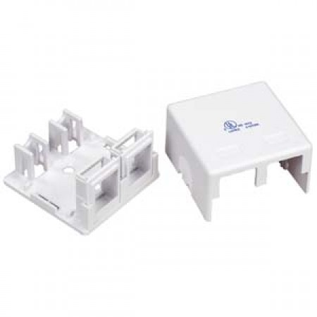 Surface mount Cat5e 2Port (Box Only)