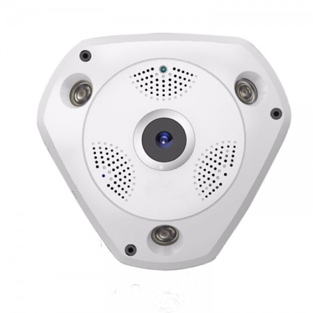 HD-TVI 5MP 1.8mm Fisheye Lens 3x wide IR Dome Camera (55s36)