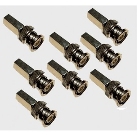 BNC Male Twist RG6 Connector 10 Pack