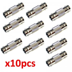 BNC Coupling Connector For RG59 Coax. Cable 10 Pack