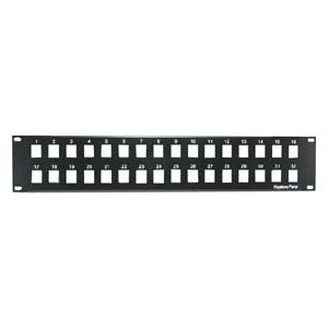 19" 2U 32Port Blank Panel
